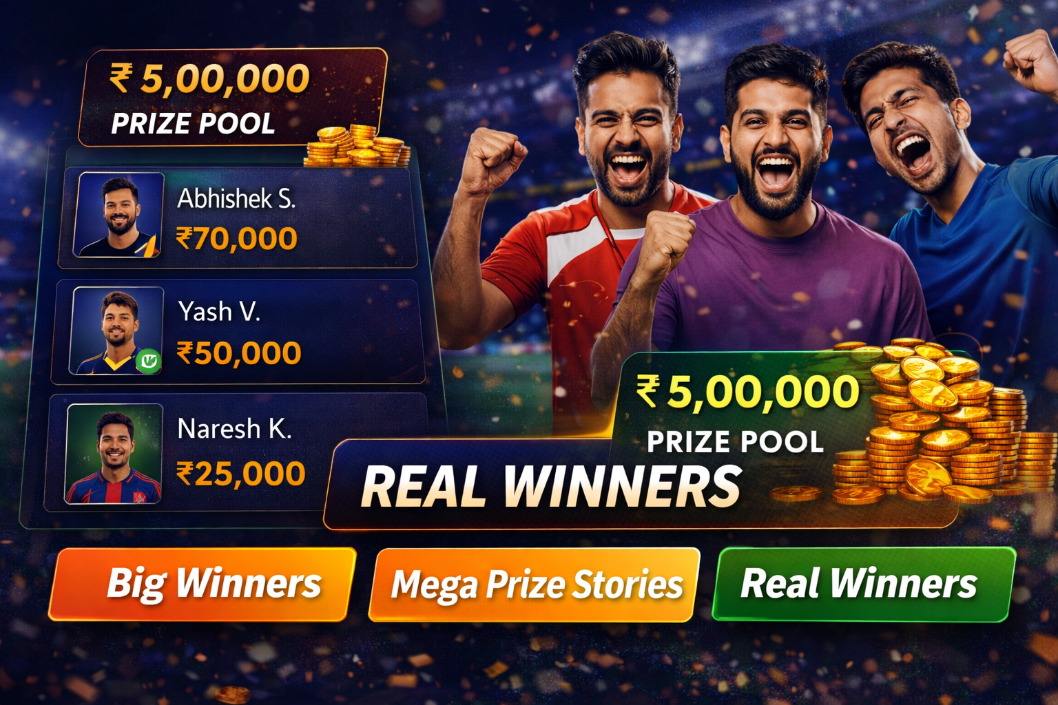 Come 365 11 fantasy cricket result notes